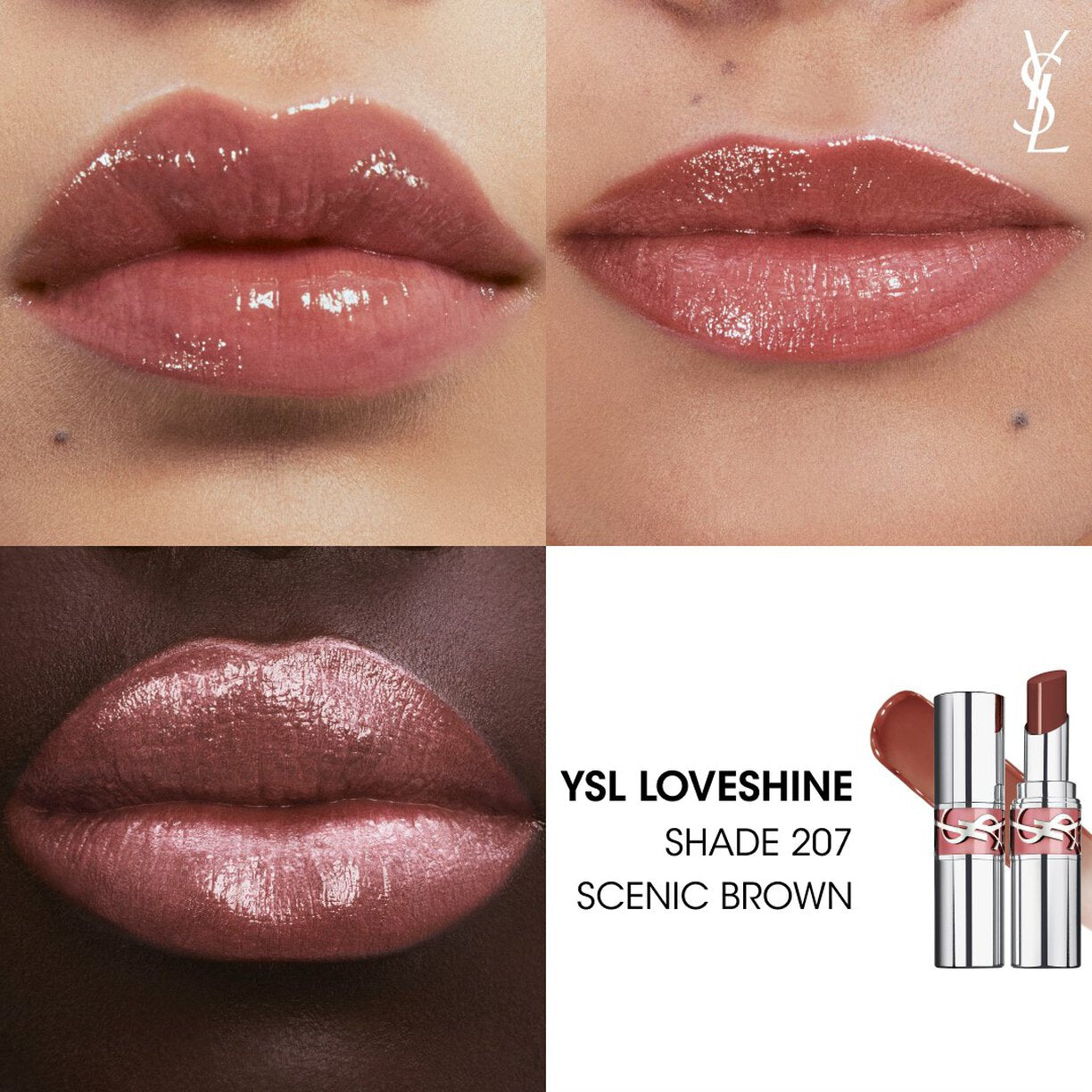 YSL Loveshine- 207 Scenic Brown
