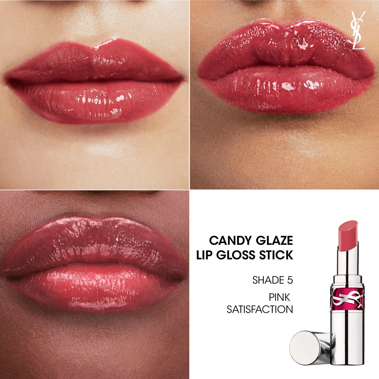 YSL Candy Glaze- 5 Pink Satisfaction
