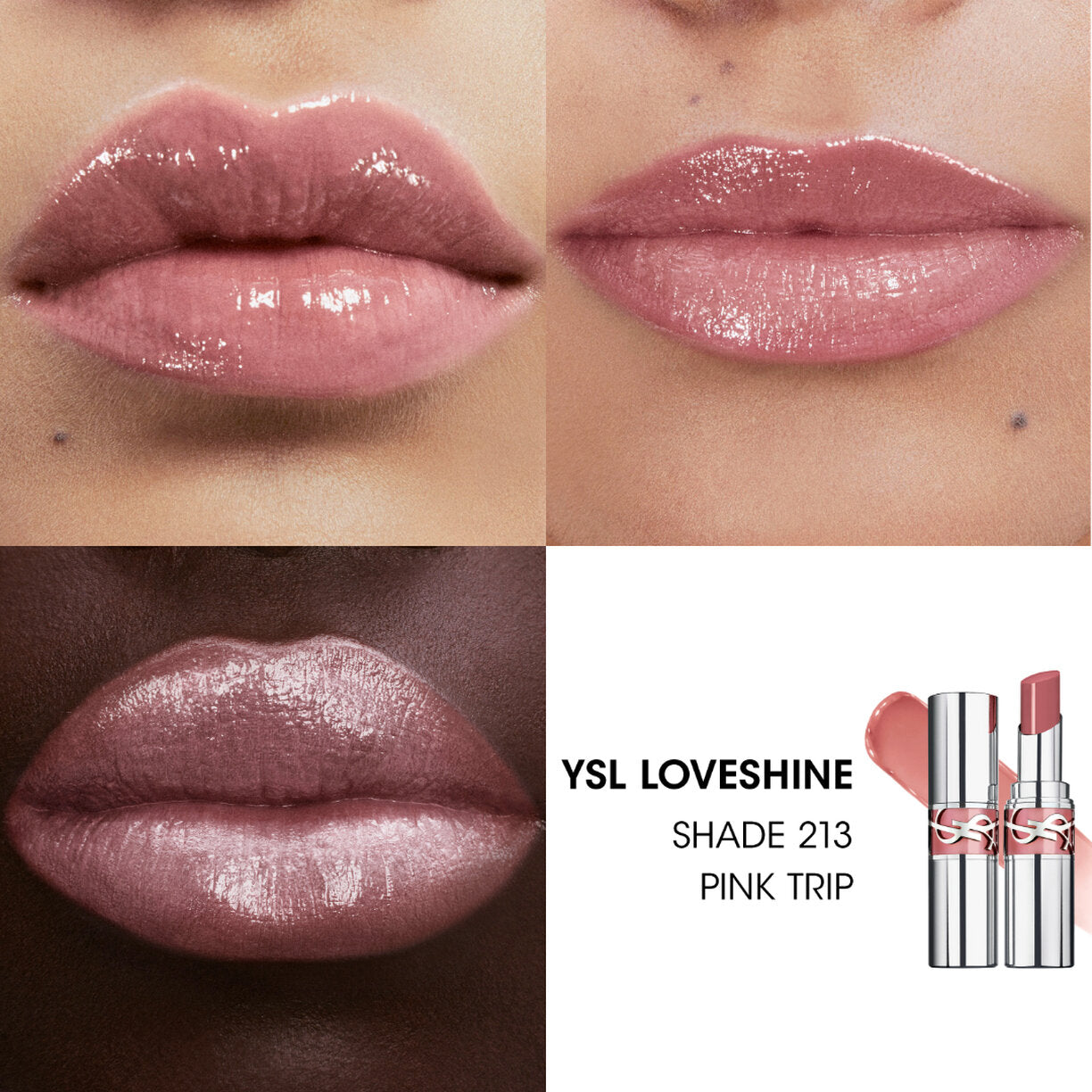 YSL Loveshine- 213 Pink Trip
