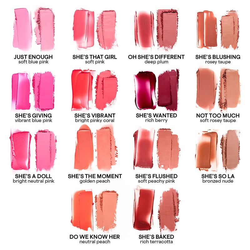 Duo Blush en crema y polvo Patrick Ta- She’s that girl