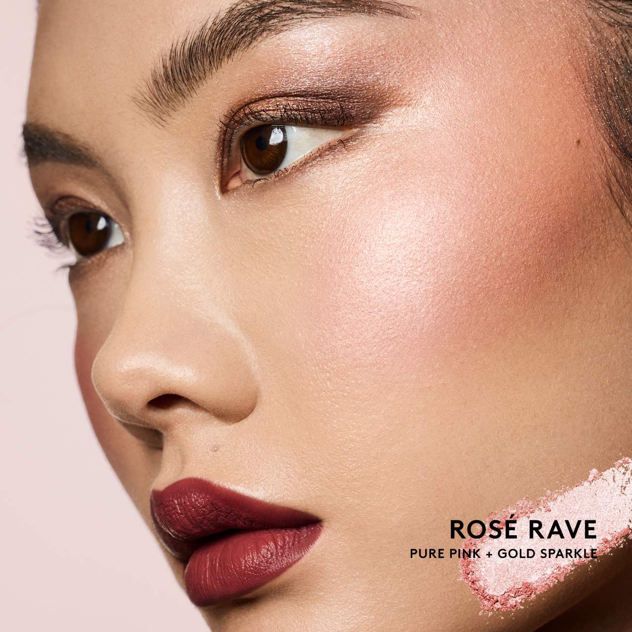 Diamond Bomb All-Over Diamond Veil- Rosé Rave